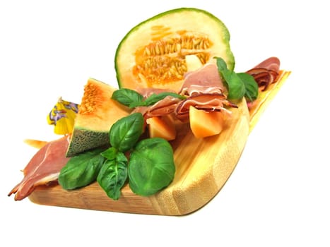 Melon with ham