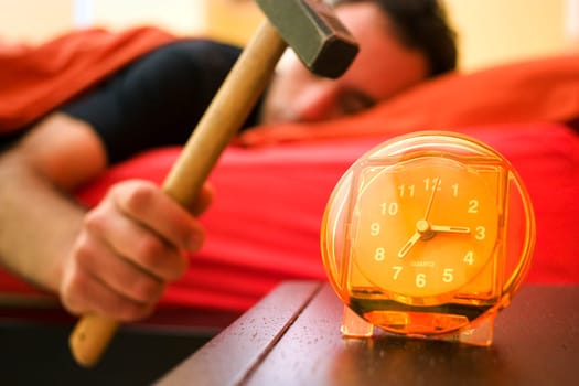 waking up
