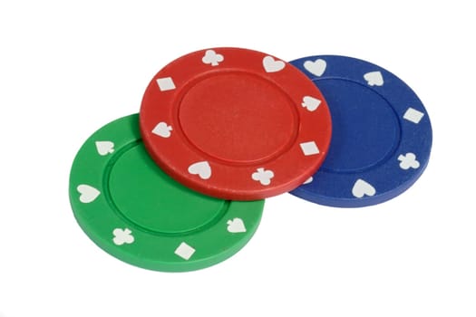 Three Poker Chips