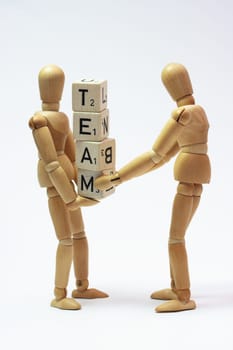 teamwork without portrait