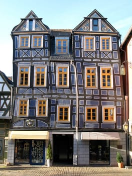 Half-timbered house on the market square of Idstein