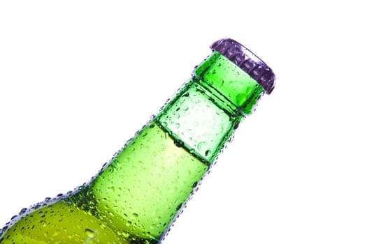 bottle closeup isolated