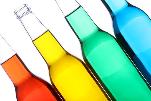 bottles isolated on white