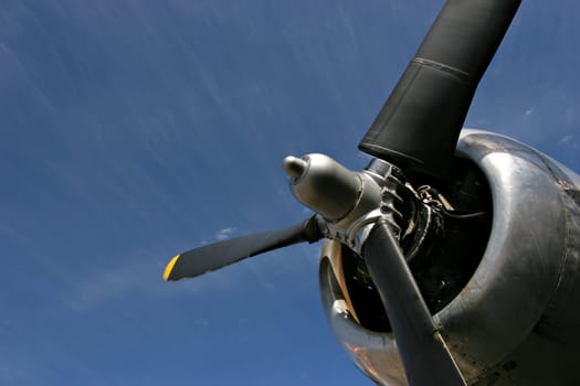 old airplane propeller