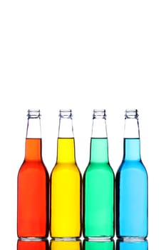 bottles isolated on white