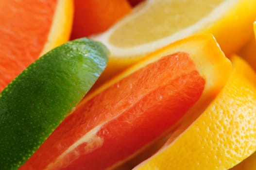 Citrus wedges