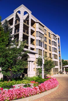 Modern condominium building