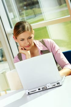 Businesswoman on computer