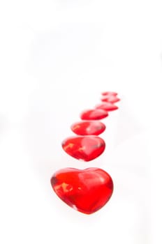 red hearts
