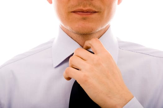 Hand straightening tie