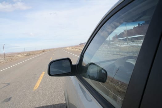 Car on highway