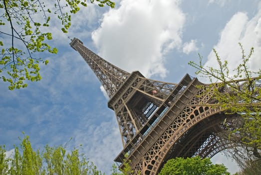 Eiffel Tower slanted