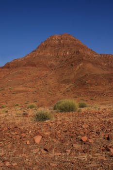 Landscape in Damaraland in Namibia
