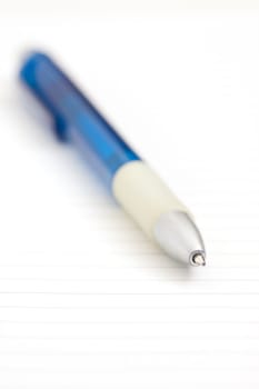 pen on notebook