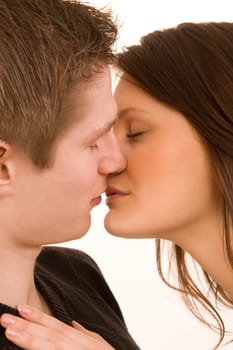 young couple in love