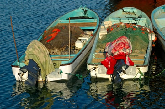 Fishing boats at the wharf,Sur,Oman