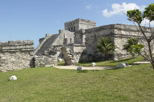 Royal Palace in Tulum,Mayan settlement