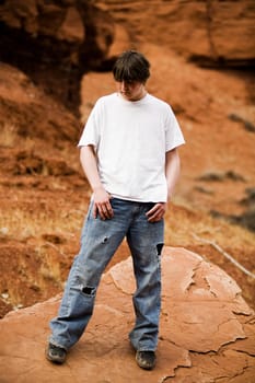 teen in nature portrait