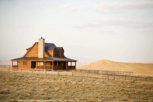 ranch house in midwest