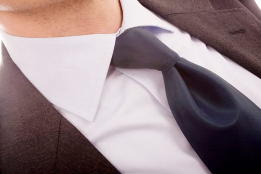 Tie knot in detail