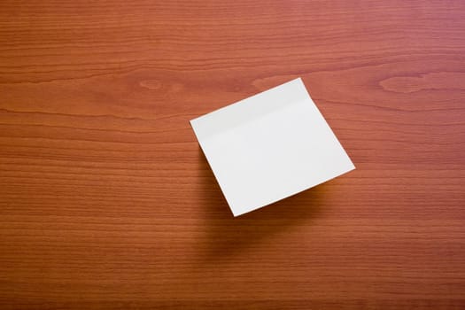 Sticky note on the table