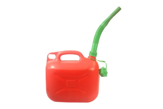 Red petrol canister