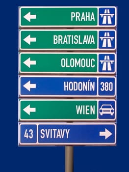 Czech republic - road sign