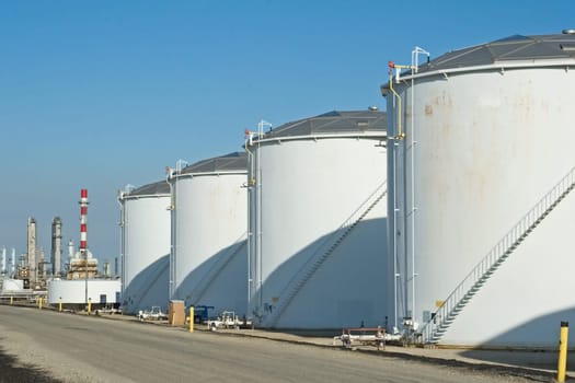 Oil Refinery Tanks