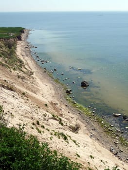 Steep coast