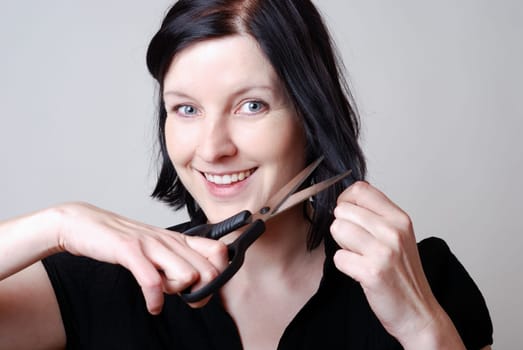 Cutting hair