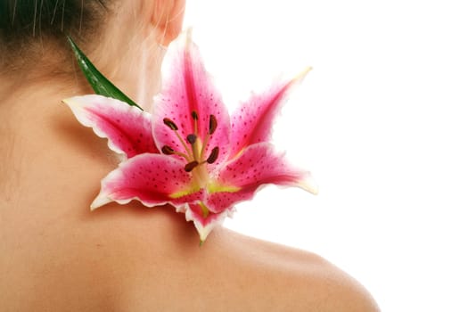 Beauty Portrait with Flower
