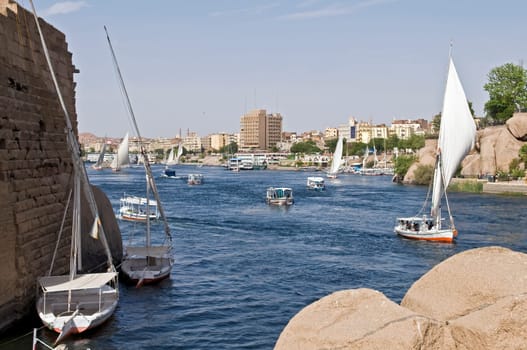 Nile near Aswan,Egypt