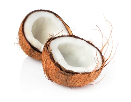 Coconut isolated on white background.