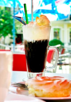 icecoffee and sweet