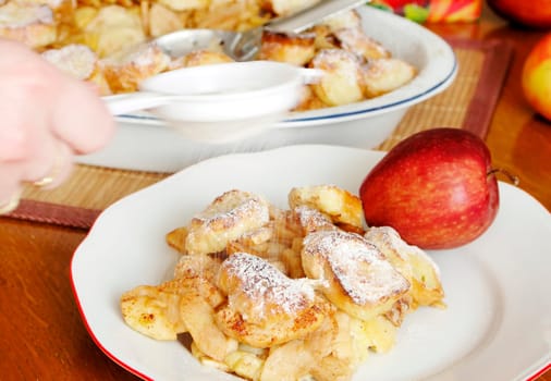Czech sweet food - Apple pie