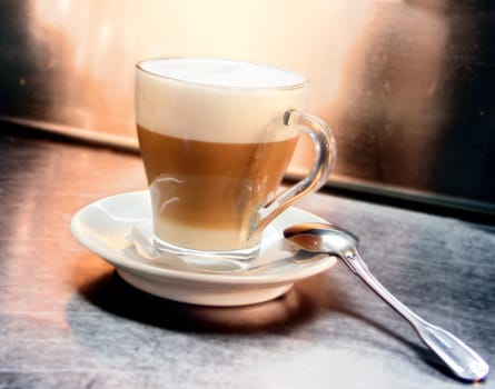 Cafe Coffee Latte in a glass