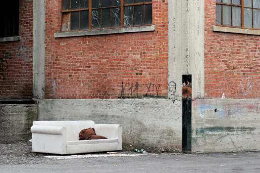 homeless living room