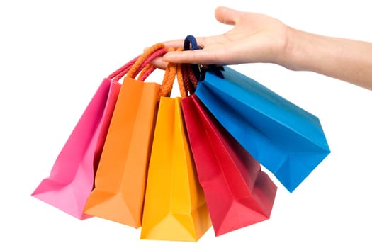 colorful paper bags for shopping