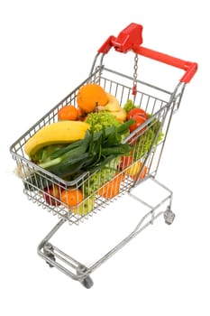 Shopping trolley with fruit and vegetables&amp #65533  Se