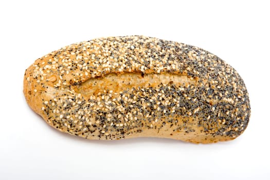 Weckerl in front of a white background