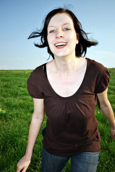 happy man or happy woman or happy boy or happy girl or happy adult or (happy without isolated)