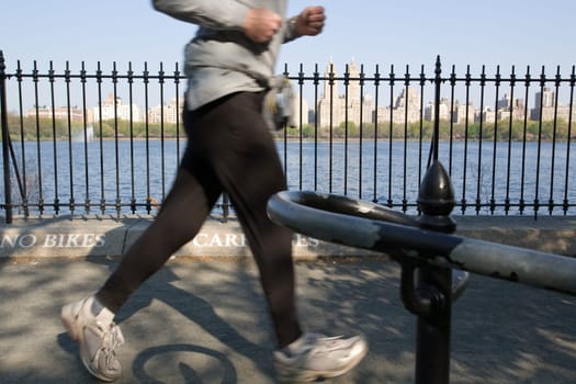 Joggers in Central Park
