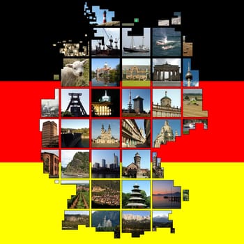 Composition - Germany in squares