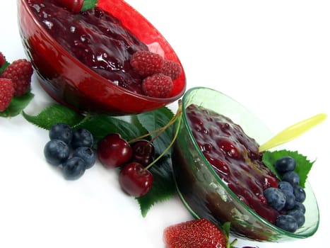 Red fruit jelly