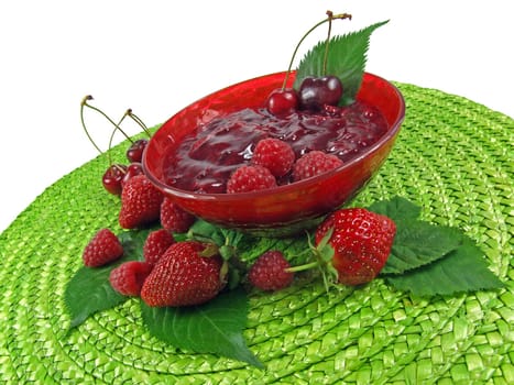 Red fruit jelly