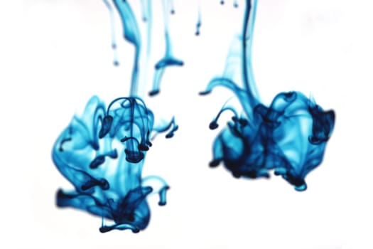 Abstract blue liquid