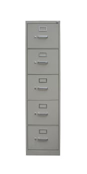 Isolated filing cabinet with path