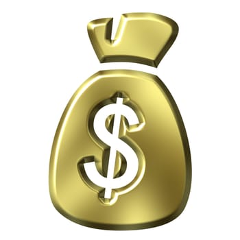 Golden bag full of money