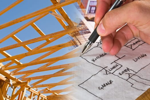 Architect and Construction Montage