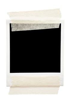 Glued-in Polaroid